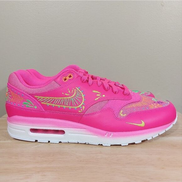 Nike Air Max 1 PRM Dia De Muertos Hyper Pink FQ8172-645 Men's Size 13 - Picture 1 of 7